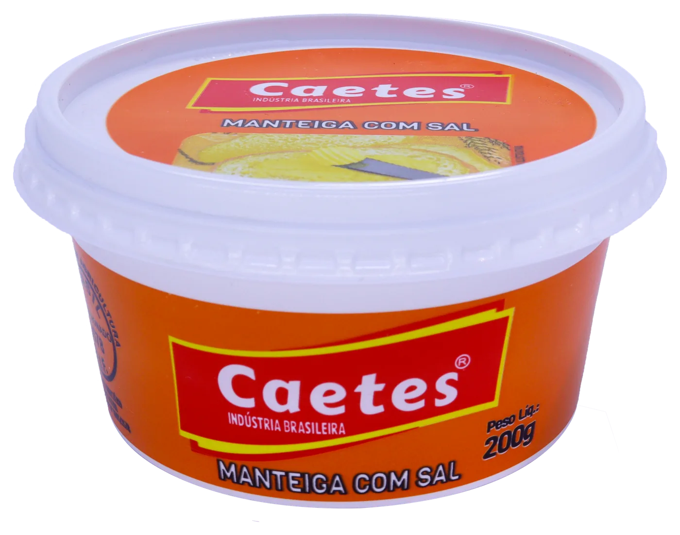 Manteiga com sal Caetés, pote de 200 g