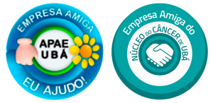Selos Empresa Amiga da APAE Ubá e do Núcleo do Câncer de Ubá