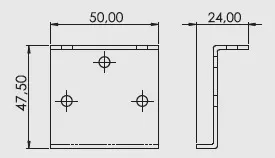 Desenho técnico — Cantoneira Z Menor