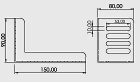 Desenho técnico — Frame para cama box