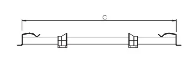 Desenho técnico — Mecanismo Retrátil Plástico