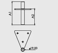 Desenho técnico — Pé Dubai