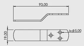 Desenho técnico — Pinça poltrona