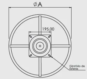 Desenho técnico — Roda Glider
