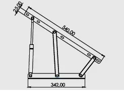 Desenho técnico — Suporte cama box