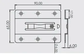 Desenho técnico — Suporte Catraca