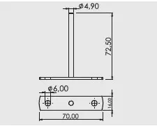 Desenho técnico — Suporte Invisível