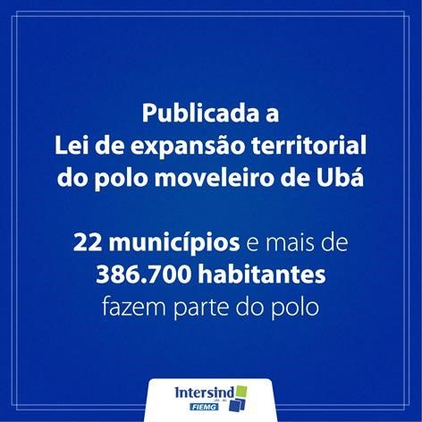 Publicada a Lei de expansão territorial do polo moveleiro de Ubá
