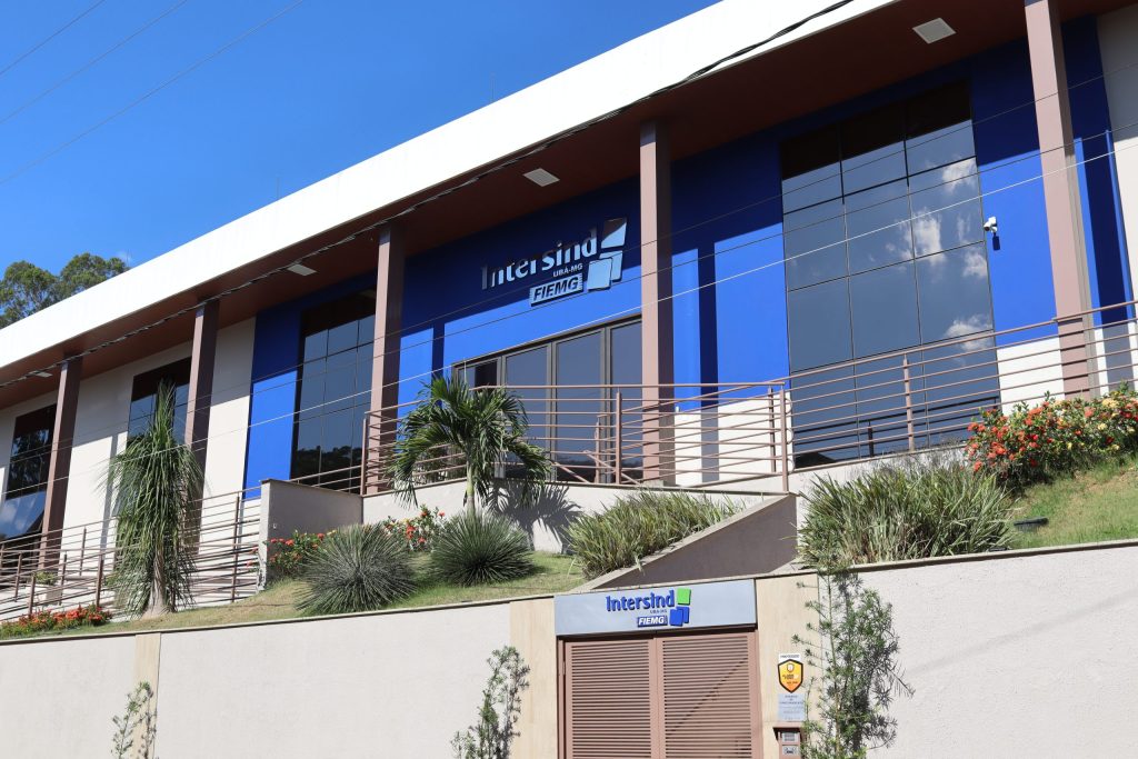 Fachada da sede do Intersind, em Ubá