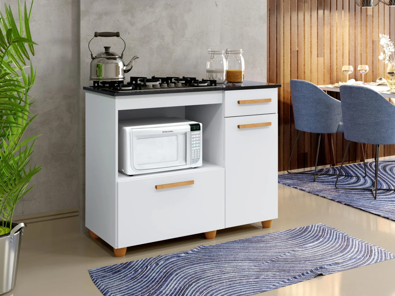 Balcão p/ Cooktop Violeta