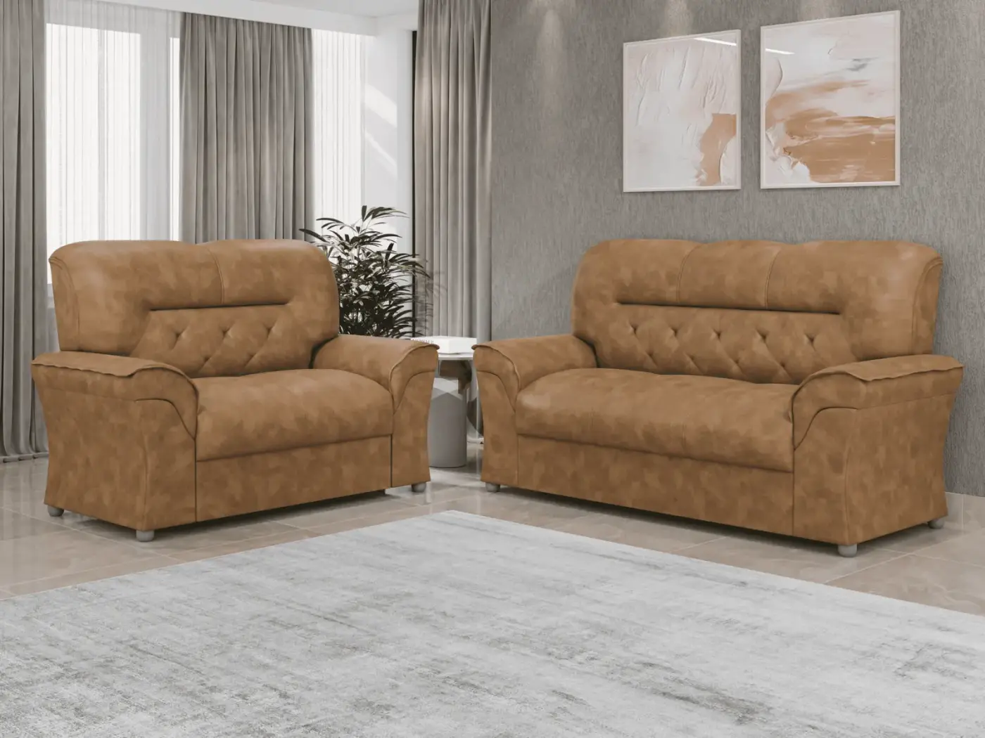Estofado conjunto 3×2 2084 — Lufer Estofados