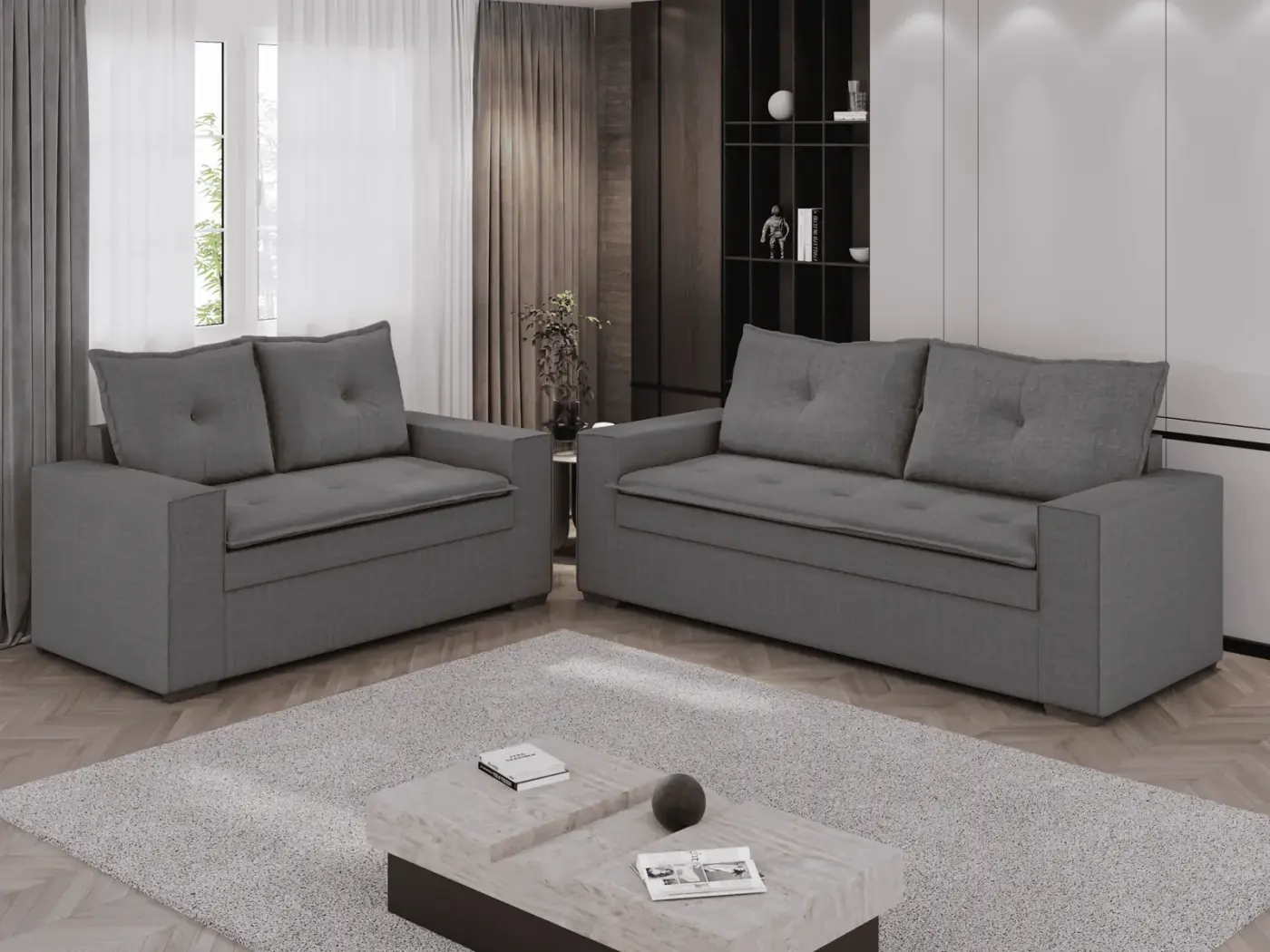 Estofado conjunto 3×2 3055 — Lufer Estofados