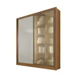 Roupeiro Virtus Glass em Cumaru Fendi, foto 1