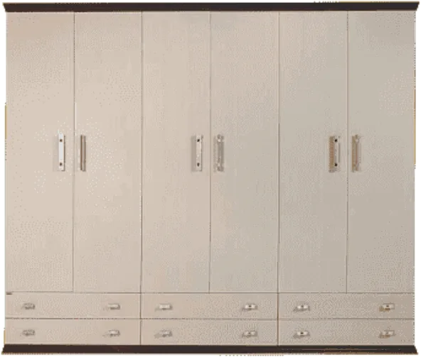 Guarda-roupa Novo Horizonte de 2000 em tabaco com maple