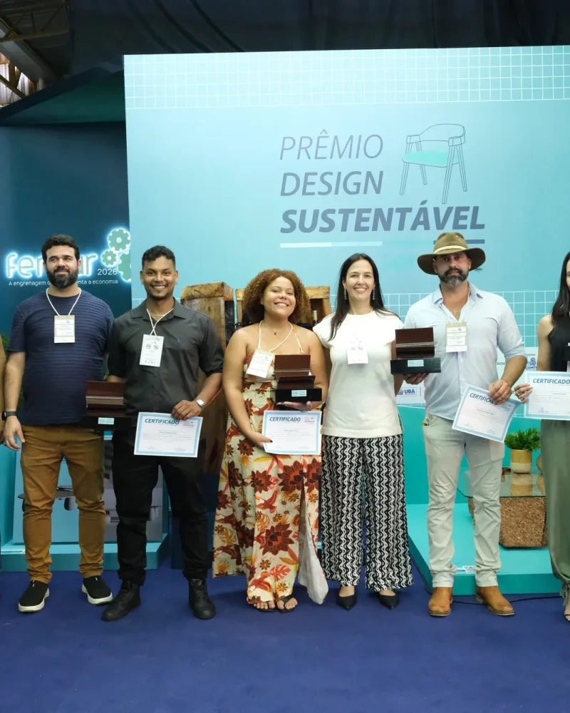 Premiados e organização da 6ª edição, na FEMUR 2026.