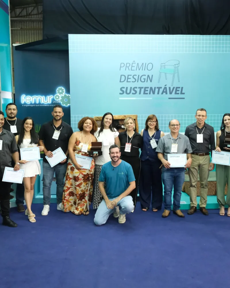 Todos os premiados da 6ª edição reunidos ao fim da cerimônia, em 2026.