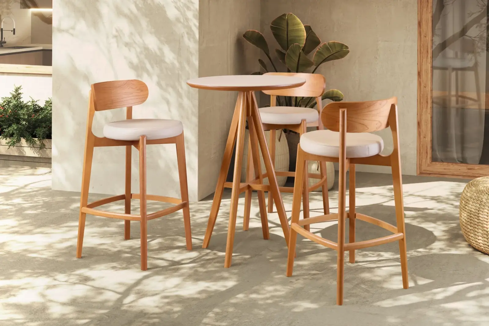 Banqueta Selene Laminada — Rafana Móveis