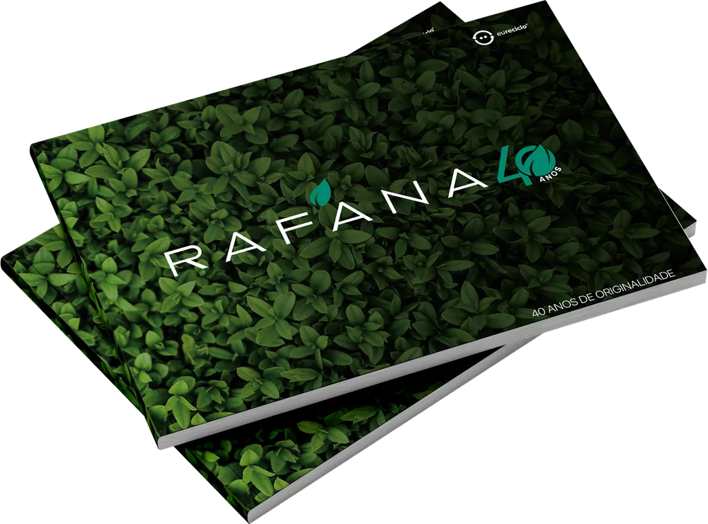 Capa do catálogo Rafana 2026 — 40 anos de originalidade
