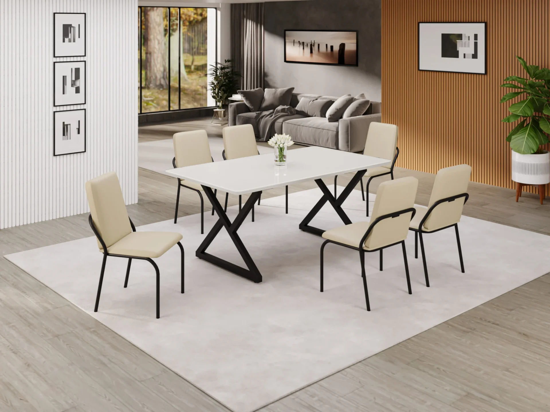 Conjunto Malibu com Base Império — Móveis Teixeira