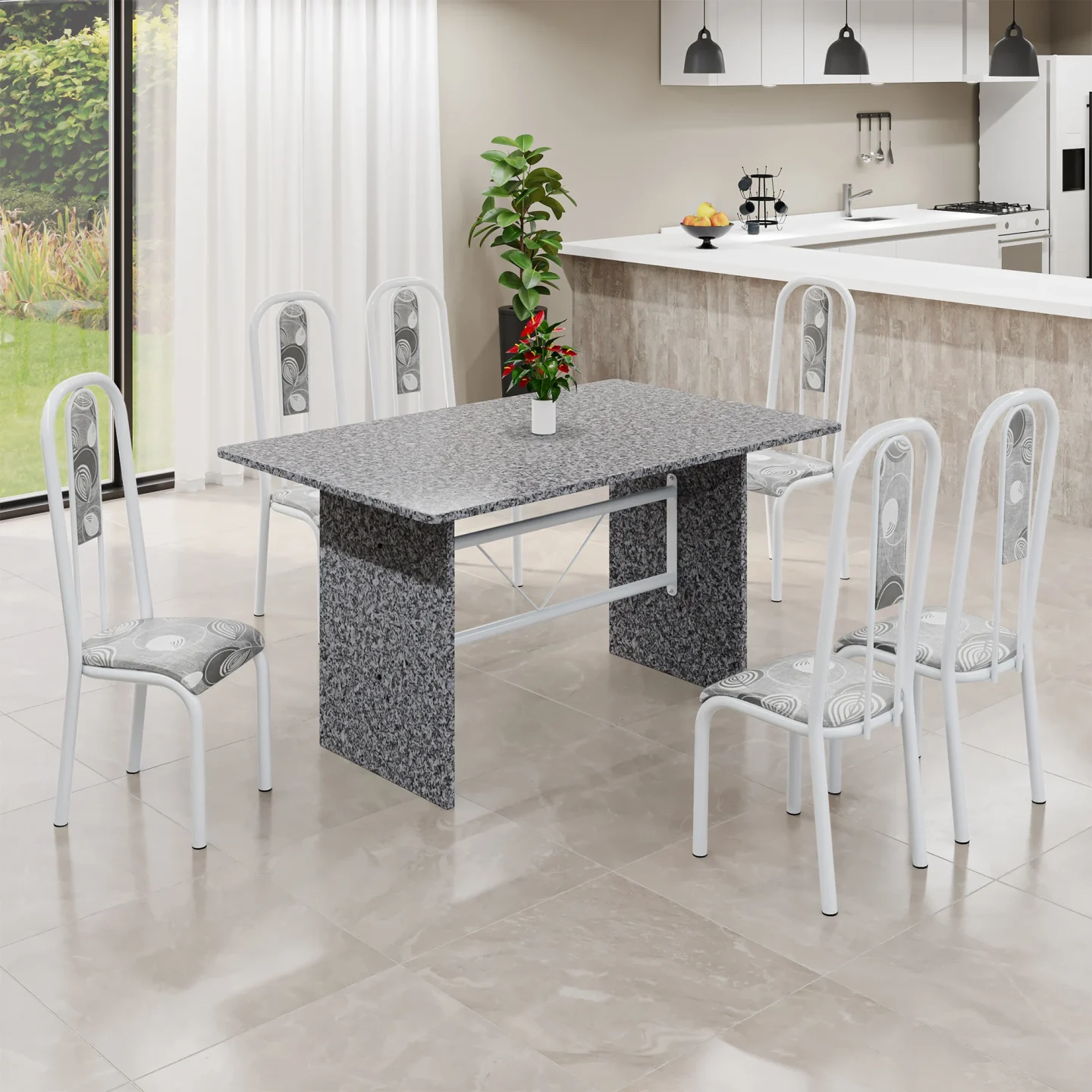 Conjunto Madri com Base Granito — Móveis Teixeira