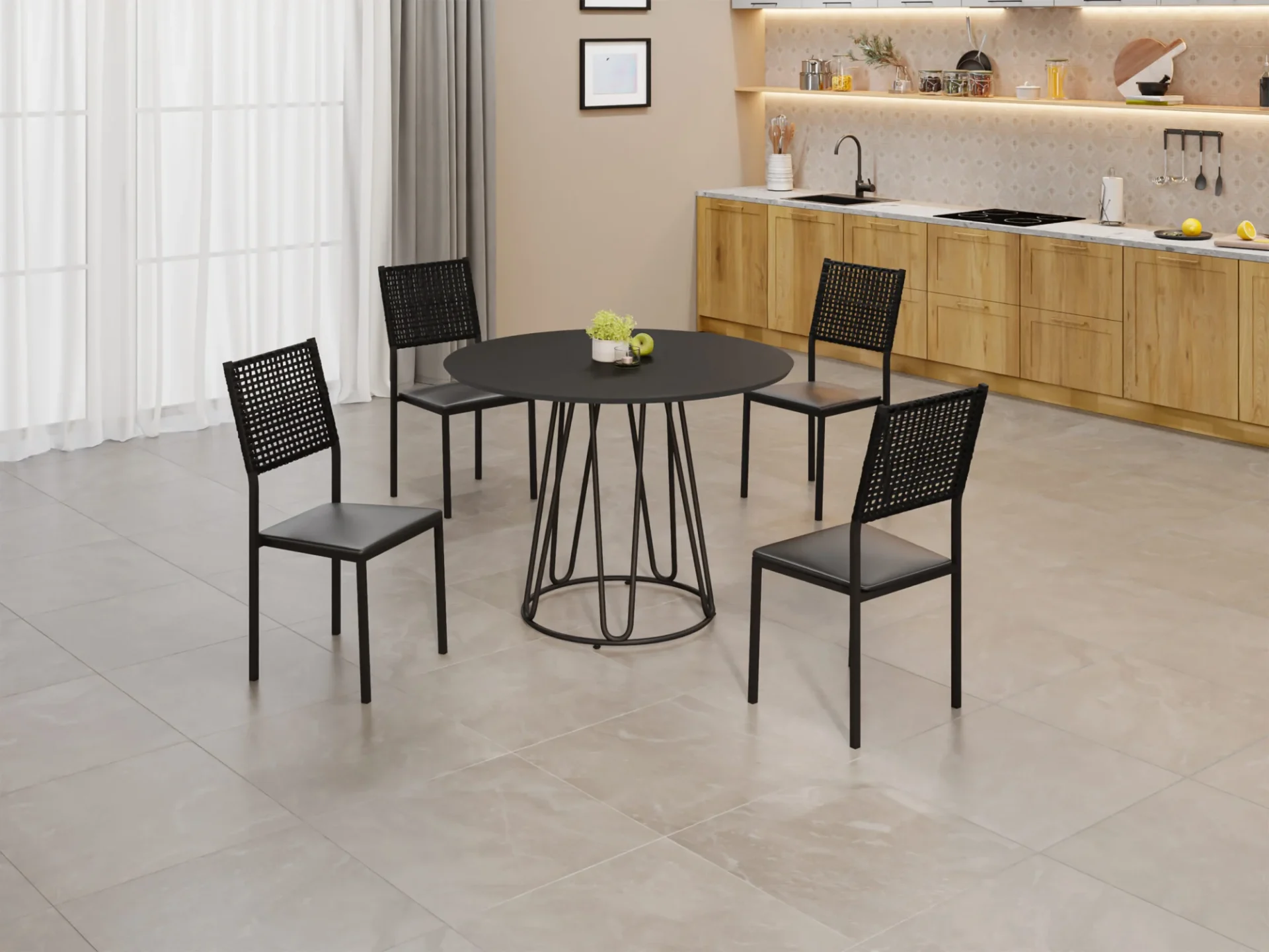 Conjunto Liz com Base Ômega — Móveis Teixeira