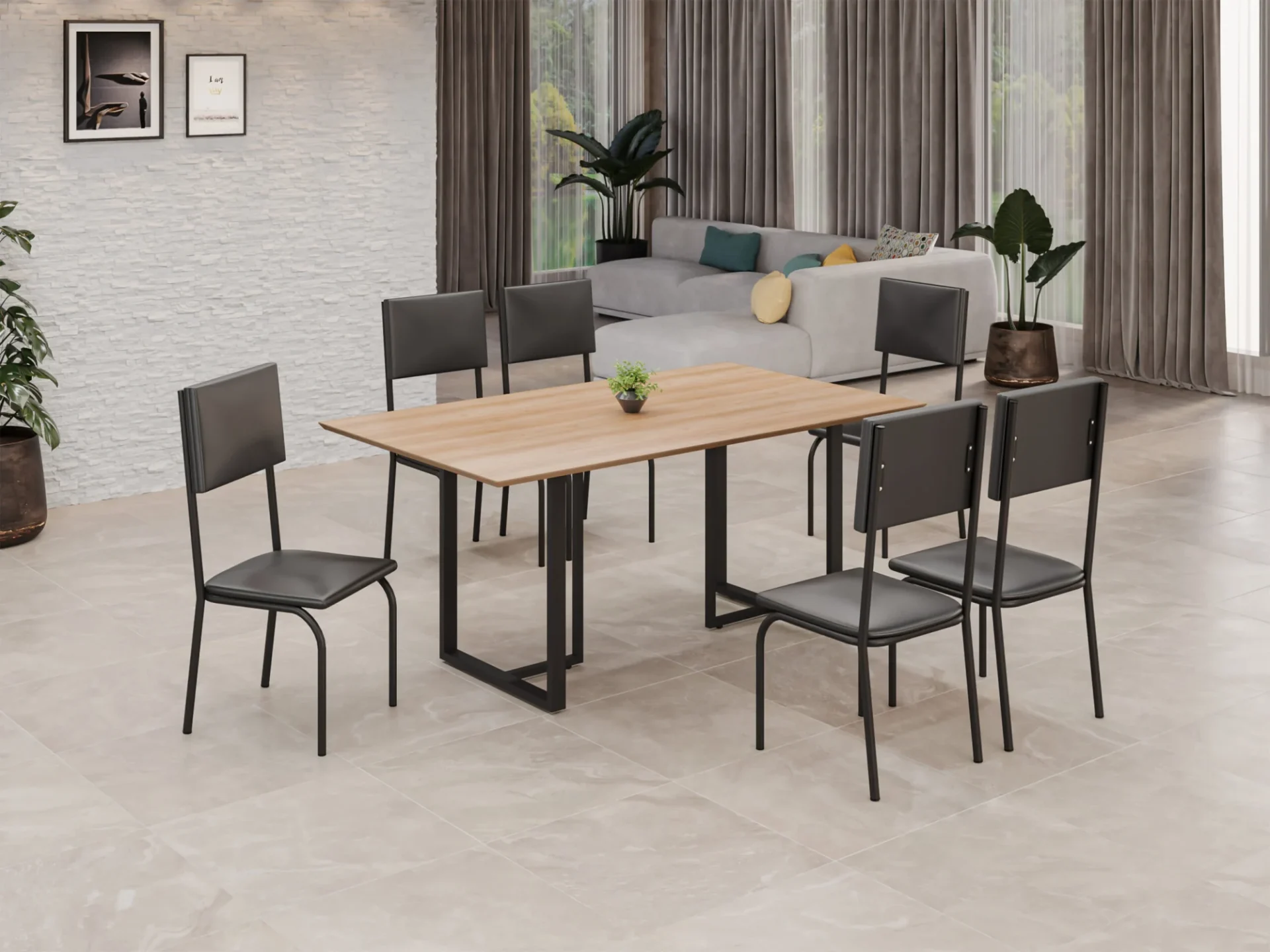 Conjunto Ana com Base Lunna — Móveis Teixeira