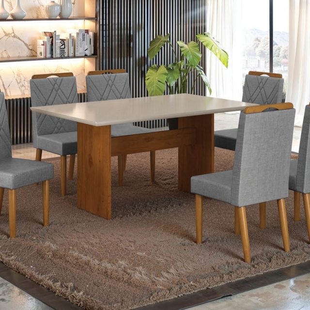 Mesa Isis 160 – 6 Cadeiras Olga