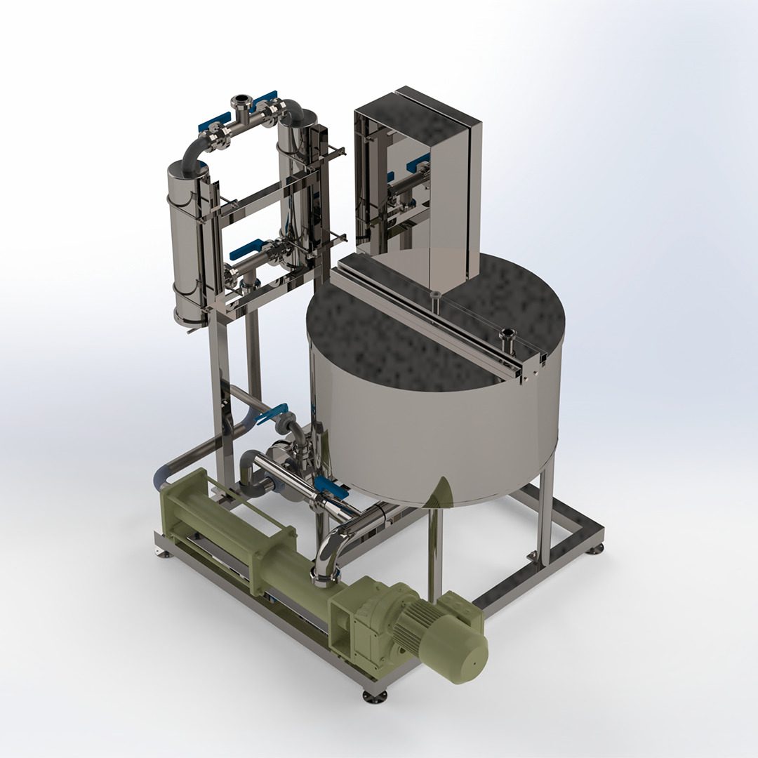 SISTEMA e recepção de polpas com filtragem para polpass_